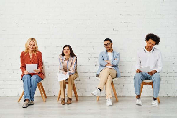 candidates waiting for interview